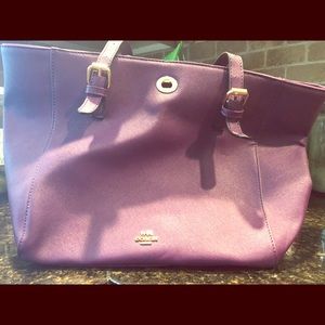 Beautiful deep purple Coach purse.